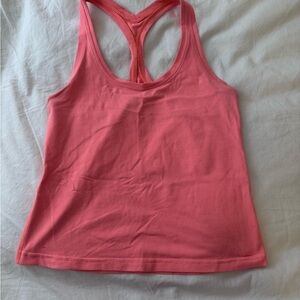 Pink Lululemon Racerback Tank Top